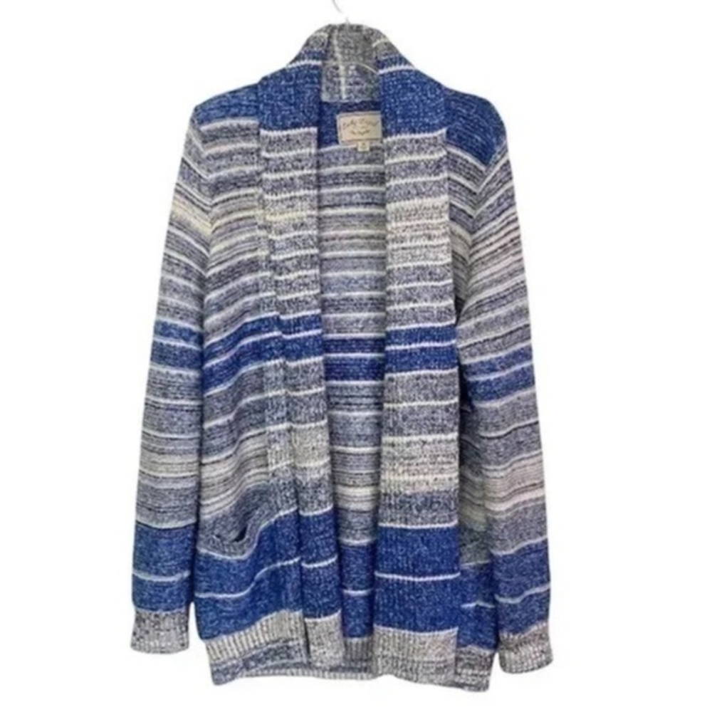 Lucky Brand Blue and Gray Women's Cardigan